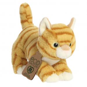 AU35048  Eco Nation Orange Tabby Cat Soft Toy 22cm 