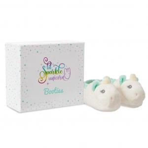 AU60968  Lil Sparkle Unicorn Booties  (Ebba Eco Friendly)