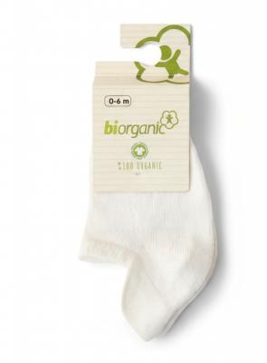 BI68389W-A  White Organic Sneaker Socks  (6-12 months)