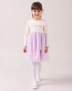 BK25515-L  Lilac Bow Dress   (2-6 years)