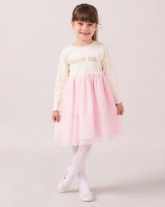 BK25515-P  Pink Bow Dress   (2-6 years)