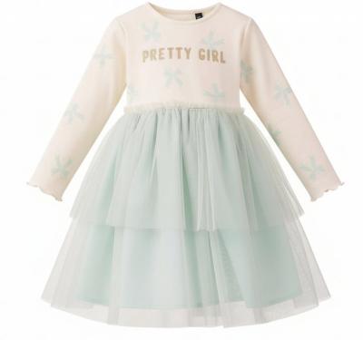 BK25515G  Green Bow Dress   (2-6 years)