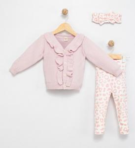 BM4132-P  Leopard Knit set ( 6-36 months)