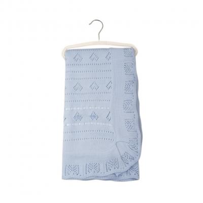 BO5166-B  Crochet Shawl Sky Blue 