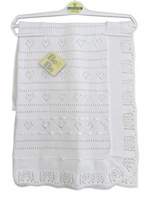 BO5166W  Crochet Shawl White 