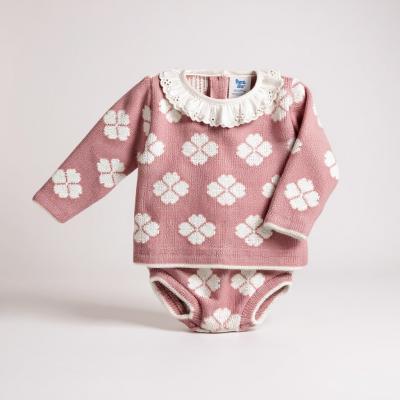 BO8062DP  Double Knit Shamrock Jam Pant Set  (0-9 months)