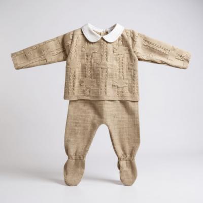 BOMC7002-Bi  Biscuit Star Knit Set  ( 3-9 months)