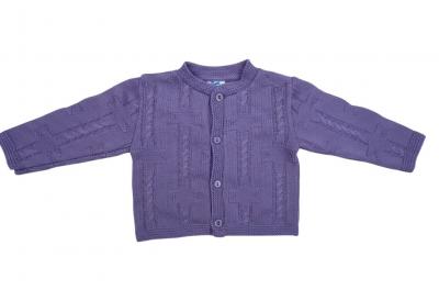 BOMC7004-PL  Purple Star Knit Cardigan  ( 0-9 months)