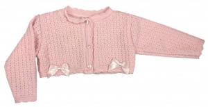 BOMC7010B-P  Bow Bolero  (9-224 months)