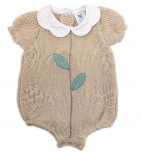 BOMC7075  Embroidered Romper  (0-9 months)