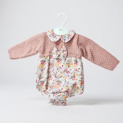 BOMC8019-P  Classic Rose Romper (0-9 months)