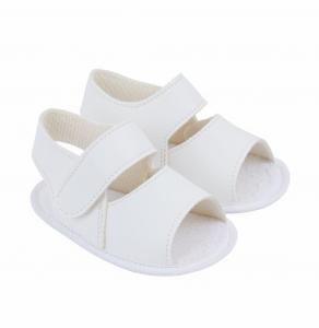 BP051W  White Matt Soft Sole Sandal  (0-2)
