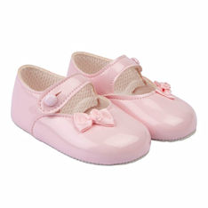 BP616P  Pink Bow  Pre-Walker Shoe  (0-3)
