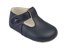 BP625N  Navy Blue Matte Pre-Walker Shoe  (Size 0-4)