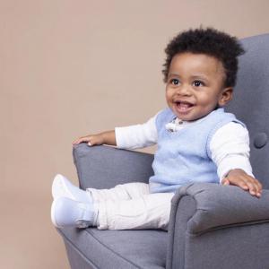 BPH501S Sky Blue Matt First Walker Shoes (2-6)