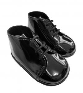 BPH630BP  Black Patent First Walker Boots  (2-6)