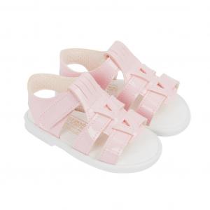 BPS060PP  Pink Patent Hard Sole Sandal  (2-4)