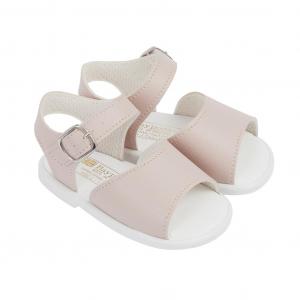 BPS070DP  Dusky Pink Hard Sole Sandal  (2-4)