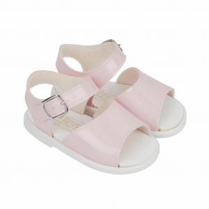 BPS070PP  Patent Pink Hard Sole Sandal  (2-4)