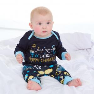 PJ15C609  Happy Chanukah" Pyjamas  (0-24 months)