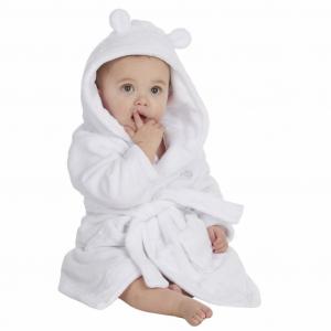BT18C204-0-6  White Dressing Gown  (0-6 months)