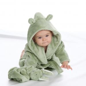 BT18C851-06  Dusky Green Dressing Gown  ( 0-6 months)