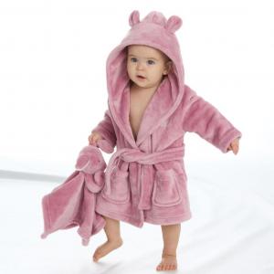 BT18C852-06  Dusky Pink Dressing Gown  (0-6 months)