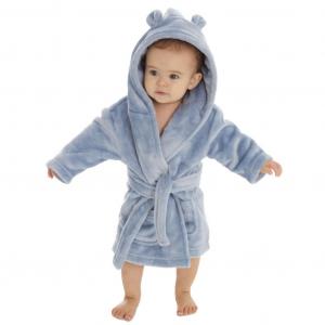 BT18C853-06  Dusky Blue Dressing gown  (0-6 months)