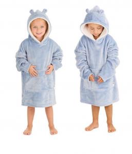 BT18C938 Dusky Blue Oversize Hoodie (3-6 years)