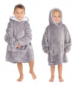 BT18C943 Grey Oversize Hoodie (3-6 years)