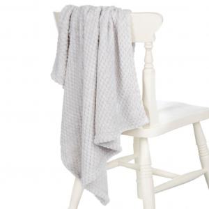 BT19C183-G  Grey Waffle Blanket 
