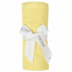 BT19C189L  Lemon Yellow Cellular Shawl 