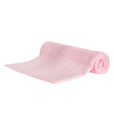 BT19C214  Large Border Cellular Pink Blanket 