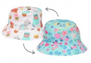 BWHC387X "Animal Flower" Reversible Bucket Hat (46-50cm)