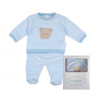 BY140028s  Boxed "Bear" Two Piece Set  (1-6 months)