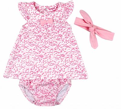BY140097P   "Dotty" Dress Set  (3-6 months)
