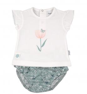 BY140111   "Flowers" Two Piece Set  (6-18 months)