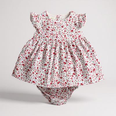 BY141202PF  "Floral" Dress Set  (3-12 months)