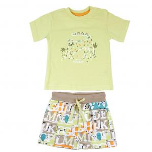 BY142022   "ABC Animals" Shorts Set  (12-24  months)
