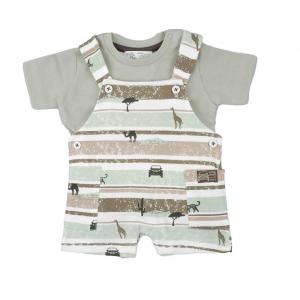 BY142044   "Safari" Dungaree Set  (6-24  months)