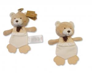 CC26-0001  Bear Crinkle Comforter with Rattle and Teether 