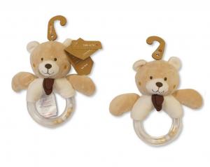 CC26-0012  Bear Bead Ring Rattle 