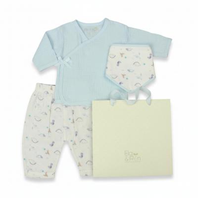 ER13419S  Muslin Layette Dinosaur  (0-6 months)