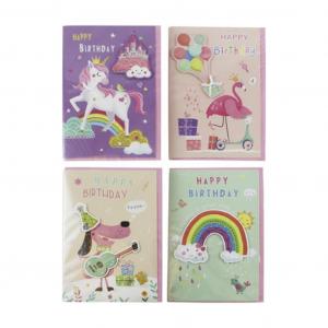 EU30444-OWC  Box of 24 Handmade Girl Greetings Cards 