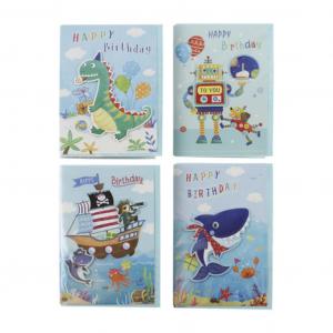 EU30447-OWC  Box of 24 Handmade Boy Greetings Cards 