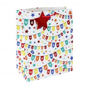 EU33913-3C  Birthday Banners Medium Bag 