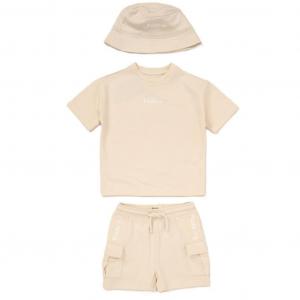 FDF09339B Palm tree Shorts Set with Hat (12-24 months)