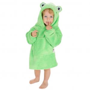 HH18C1084 Novelty Frog Oversize Hoodie (18m - 3 years)