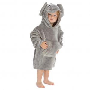 HH18C1086 Novelty Elephant Oversize Hoodie (18m - 3 years)