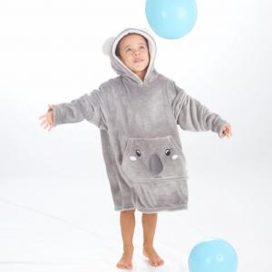 HH18C942 Koala Grey Oversize Hoodie (3-6 years)